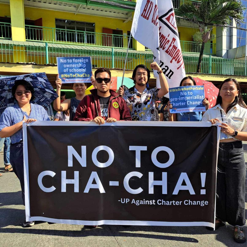 Faculty members of the University of the Philippines (UP) continue to voice out opposition to Charter Change (Cha-Cha)