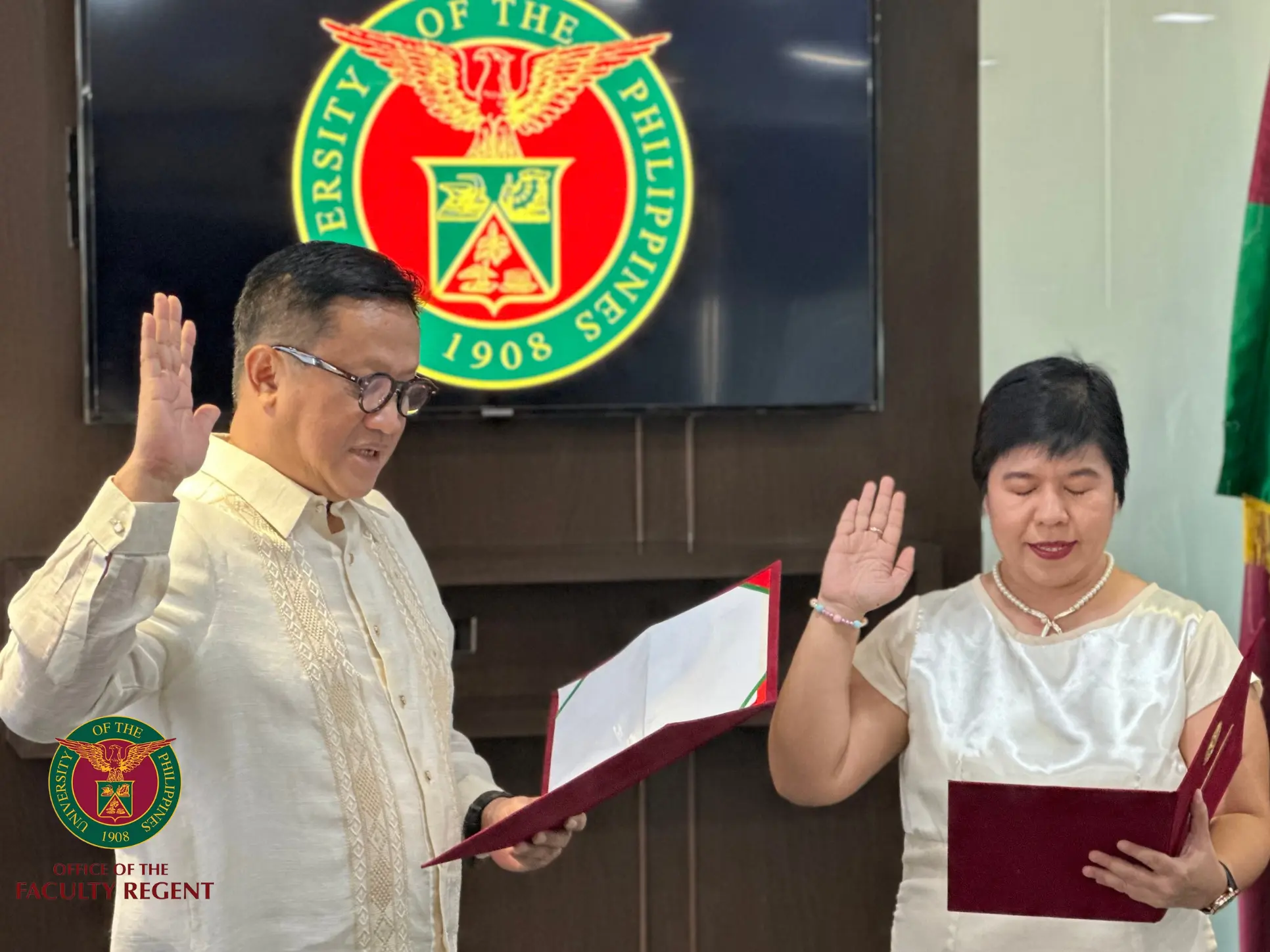 Prof. Early Sol Gadong sworn in as 28th Faculty Regent of the University of the Philippines System